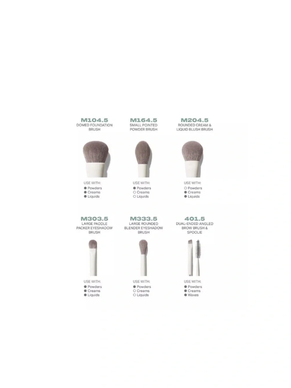 Morphe Along for the Glide 6-Piece Travel Brush Set